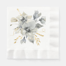 Wedding showers floraux grises de Bohême