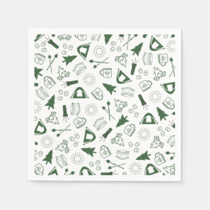 Serviette En Papier Week-end de célibataire Moderne Campagne Verte