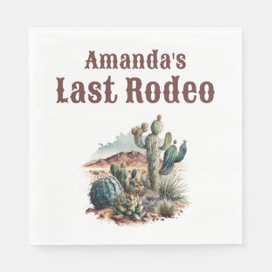 Serviette En Papier Week-end d'enterrement de Desert Last Rodeo Scotts