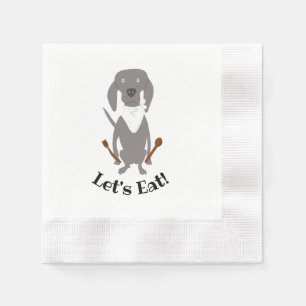 Serviette En Papier Weim Chef Weimaraner Gray Ghost Chien Cook
