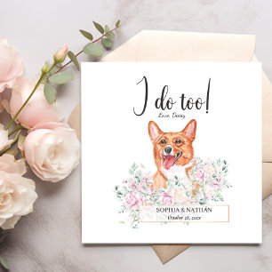 Serviette En Papier Welsh Corgi Chien Mariage Cocktail Napkins