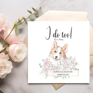 Serviette En Papier Welsh Corgi Chien Mariage Cocktail Napkins