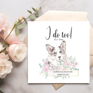 Serviette En Papier Welsh Corgi Chien Mariage Cocktail Napkins