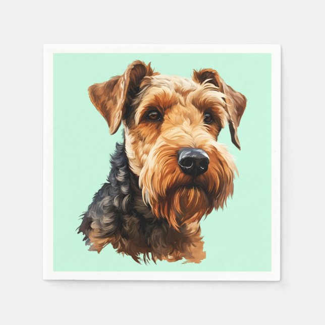 Serviette En Papier Welsh Terrier (Devant)