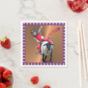Serviette En Papier Western Rodeo Mutton Busboy Cowboy Kid