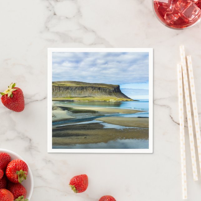 Serviette En Papier Westfjords, Islande (En situation)