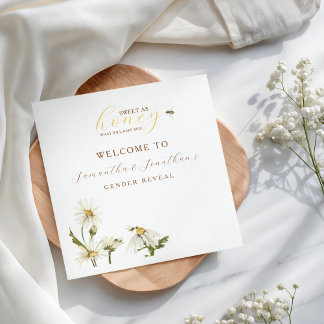 Serviette En Papier What Will Baby Be Gender Reveal Napkin