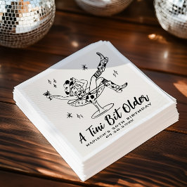 Serviette En Papier Whimsical A Tini Bit Anniversaire Fête