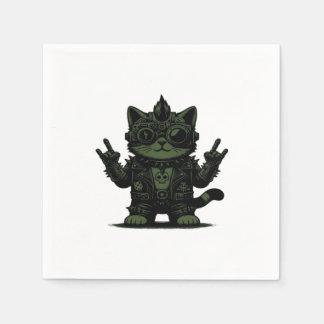 Serviette En Papier Whimsigoth Cyborg Art Vintage Design Classique