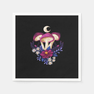 Serviette En Papier Whimsigothique Champignons Classique