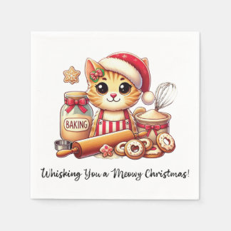 Serviette En Papier Whisking you a meowy Christmas