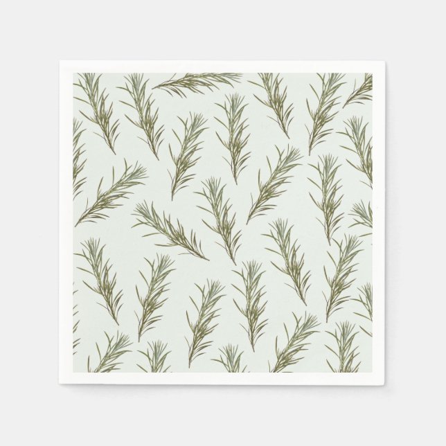 Serviette En Papier Whispers de romarin (Devant)