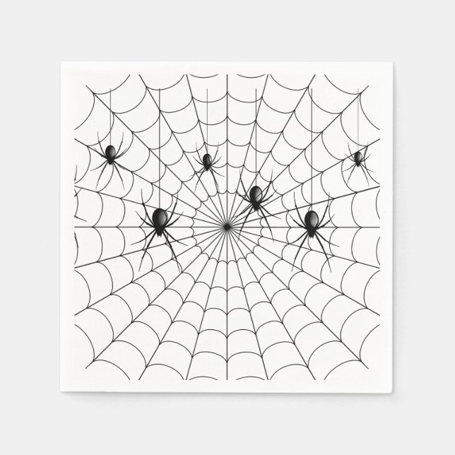 Serviette En Papier Whispers in the Web (Devant)