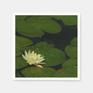 Serviette En Papier White Waterlily I Peaceful
