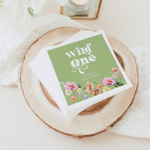 Serviette En Papier Wild one girl 1er anniversaire