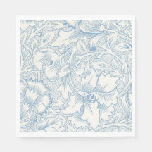 William Morris, Art Nouveau Élégant Acanthus Bleu