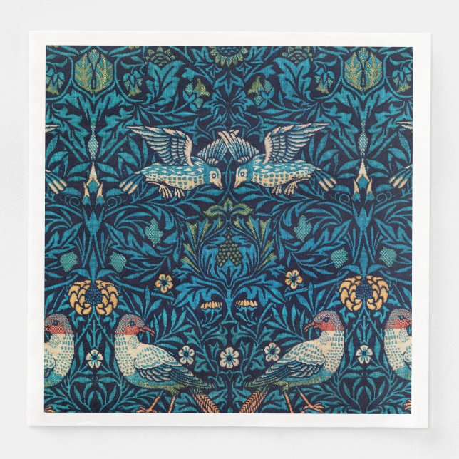 Serviette En Papier William Morris Birds (Devant)