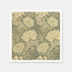 Serviette En Papier William Morris Chrysanthemum Fleur d'âge