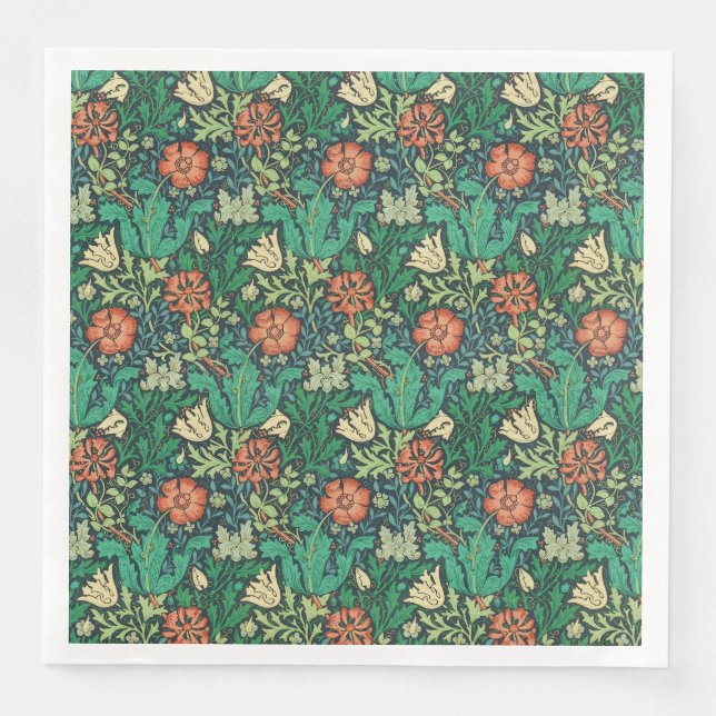 Serviette En Papier William Morris "Compton" (Devant)