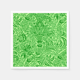 Serviette En Papier William Morris Indian, Lime et Kiwi Green