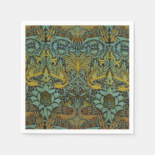 Serviette En Papier William Morris Peacock Dragon Fond d'écran