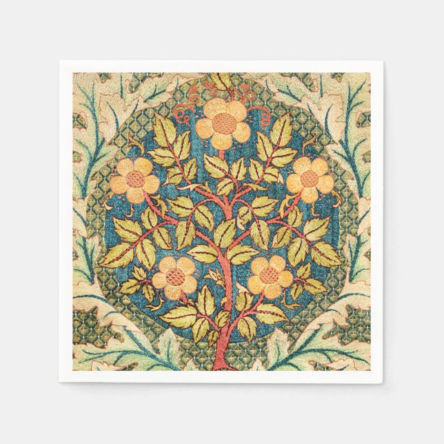 Serviette En Papier William Morris Rose Wreath (Devant)