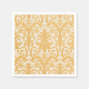 Serviette En Papier William Morris Saule & Or Damassé Luxe