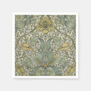 Serviette En Papier William Morris Spring Motif classique épais
