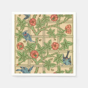 Serviette En Papier William Morris Trellis Design classique de papier