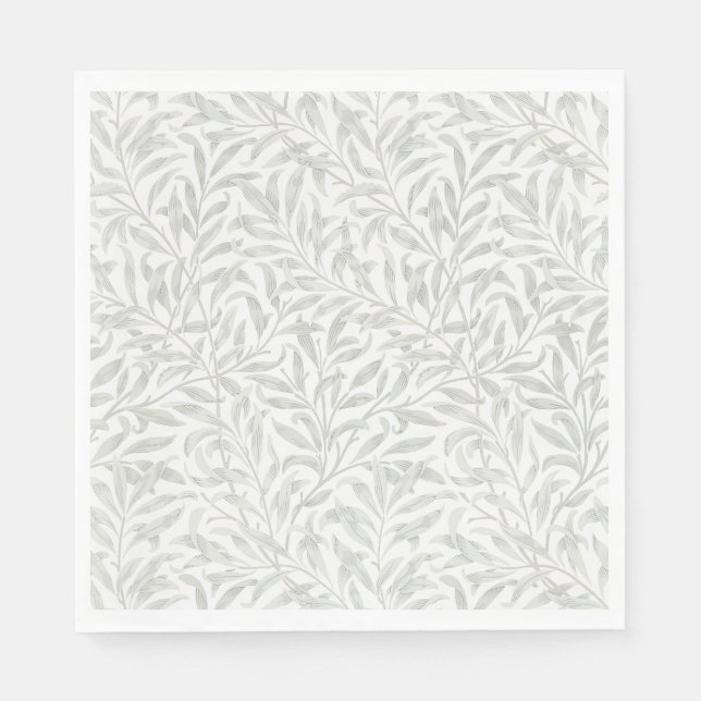Serviette En Papier William Morris Willow vert clair (Devant)