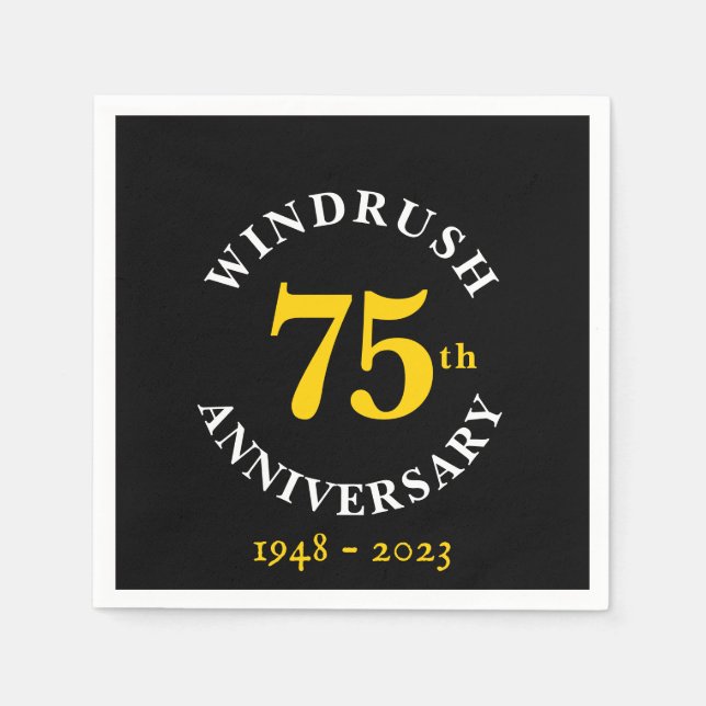 Serviette En Papier Windrush 75e Anniversaire Papier (Devant)