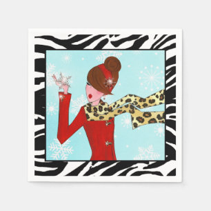 Serviette En Papier "Winter DIVA"