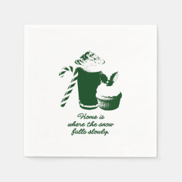 Serviette En Papier Winter illustration