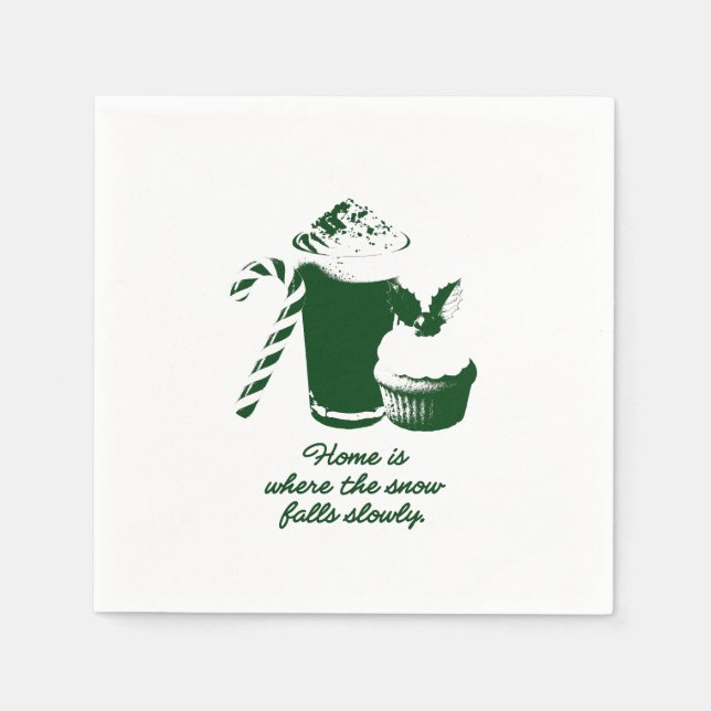 Serviette En Papier Winter illustration (Devant)