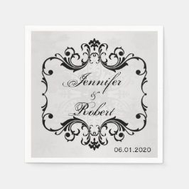 Serviette En Papier Winter Wonderland Mariage Napkin