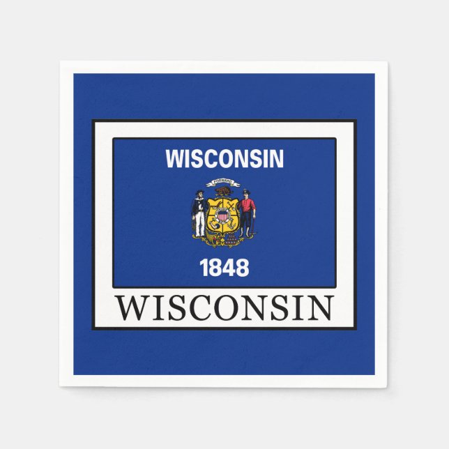 Serviette En Papier Wisconsin (Devant)