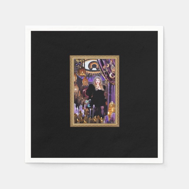 Serviette En Papier Witchy Whimsigoth Stevie Collage (Devant)