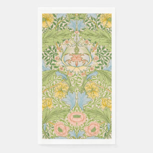 Serviette En Papier Wm Morris Myrtle Floral Art Nouveau Pastel