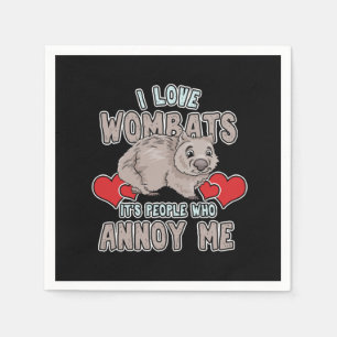 Serviette En Papier Wombats Cubes Poop Propriétaire Wombat Cadeau Aust