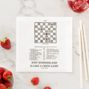 Serviette En Papier Wonderland Is Like A Chess Game