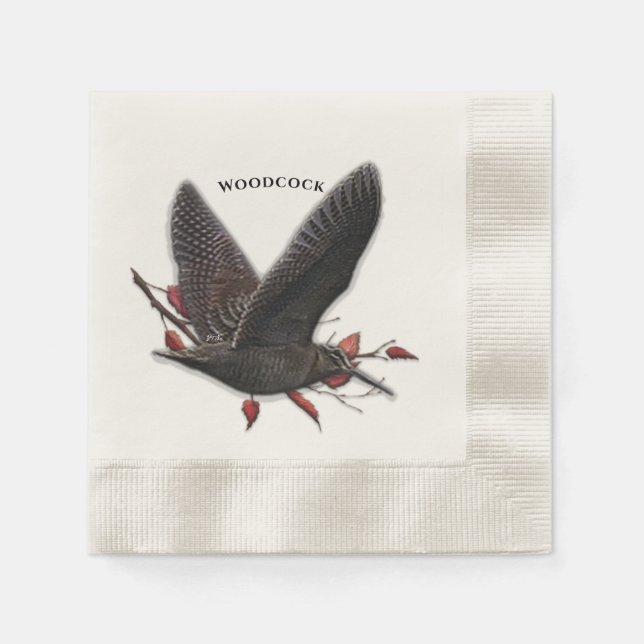 Serviette En Papier Woodcock (Devant)