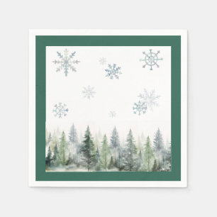 Serviette En Papier Woodland Winter ONE derland Papier Napkin