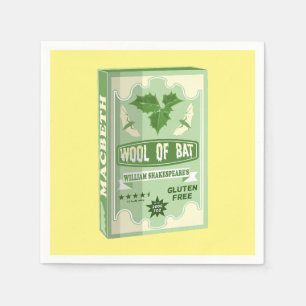 SERVIETTE EN PAPIER WOOL OF BAT MACBETH WITCHES