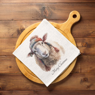 Serviette En Papier Wooly Wonderland, coutume
