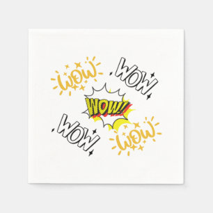 Serviette En Papier Wow T-shirt de jour gratuit Essential