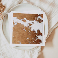 WYNONA Vache Brown Imprimer Pays Ranch occidental 