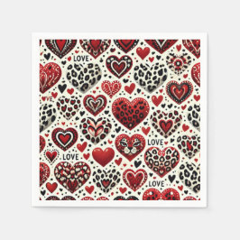Serviette En Papier Y'a de l'amour dans l'air 