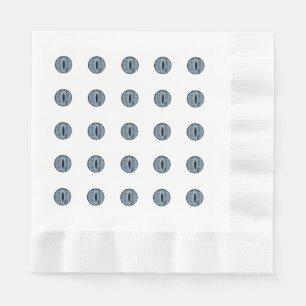 Serviette En Papier Yeux à points bleu d'Halloween