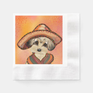 SERVIETTE EN PAPIER YORKIE POO