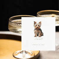 Yorkshire personnalisé Terrier Mariage animal